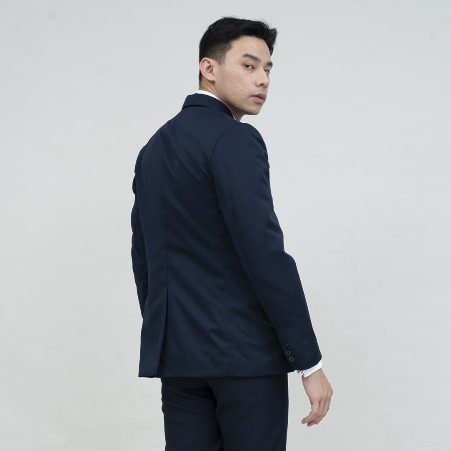 DOUBLE BREASTED SLIM FIT SUIT NAVY