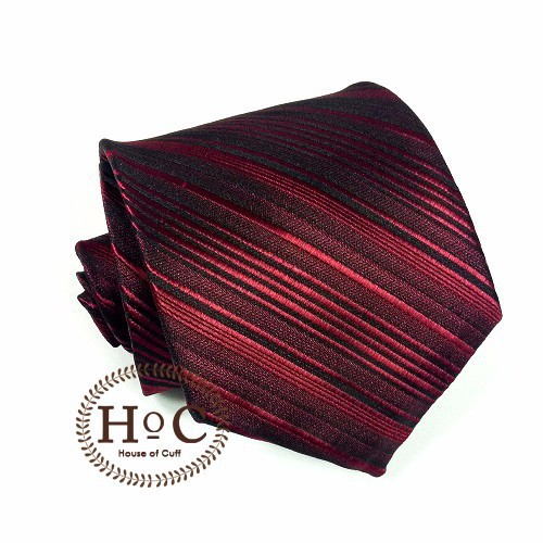 RED MAROON LISTED TIE