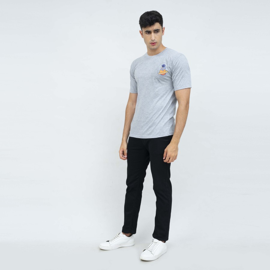 CASUAL T-SHIRT GREY SOME SPACE X LITTLE FRESCO