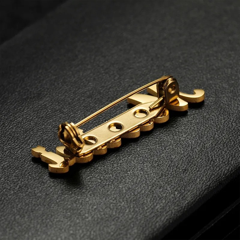 houseofcuff custom satuan pin brooch nama inisial model peniti