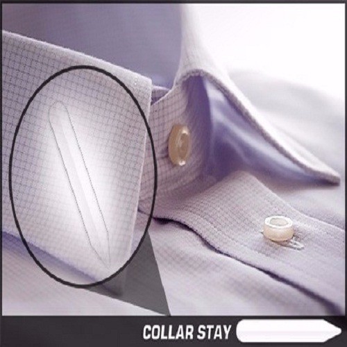 MAGNETIC COLLAR STAY STEEL SILVER LARGE